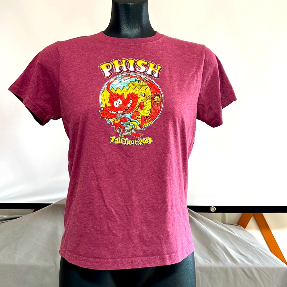 Phish Fall Tour 2018 Women’s Extra Small Maroon - Picture 2 of 5